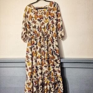 Floral Print Maxi Dress